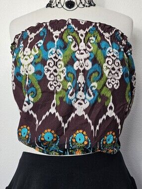 Rampage Brown Boho Tube Top